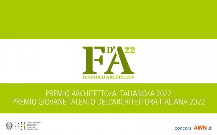 Pubblicato il Premio Festa dell’Architetto 2022 sulla piattaforma concorsiawn.it