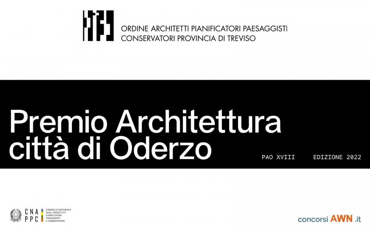 Pubblicato il Premio Architettura Città di Oderzo sulla piattaforma concorsiawn.it