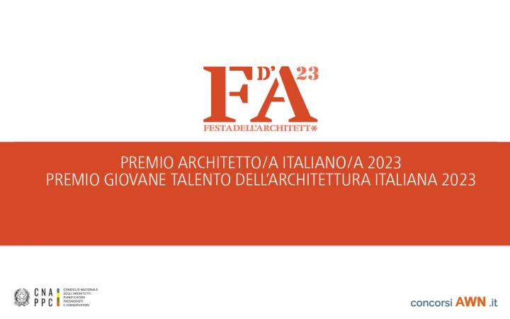 Pubblicato il premio Festa dell’Architett* 2023 sulla piattaforma concorsiawn.it