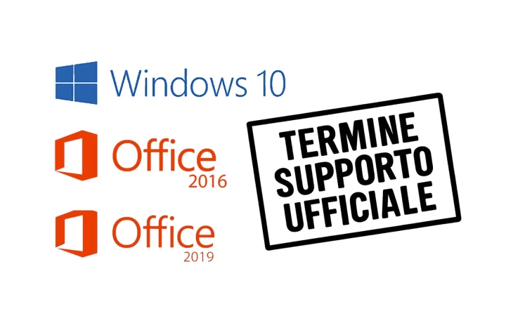 MS Windows 10, MS Office 2016 e MS Office 2019: ad ottobre termina il supporto
